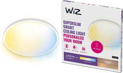 WiZ Plafondlamp SuperSlim Wit - Slimme LED-Verlichting - Warm- tot Koelwit Licht - Geïntegreerd LED - 22W - Wi-Fi