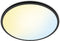 WiZ Plafondlamp SuperSlim Zwart - Slimme LED-Verlichting - Warm- tot Koelwit Licht - Geïntegreerd LED - 22W - Wi-Fi