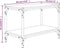 vidaXL - Tv-meubel - 60x33x41 - cm - bewerkt - hout - en - staal - gerookt - eikenkleur