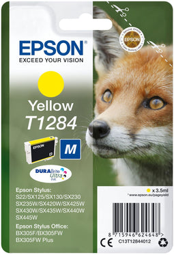 Epson T1284 - Inktcartridge - DURABrite Ultra inkt - Geel