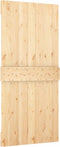 vidaXL - Schuifdeur - met - beslag - 90x210 - cm - massief - grenenhout