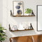 vidaXL - Wandschappen - 2 - st - 60x15x15,5 - cm - gerookt - eikenkleurig