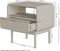 Selsey Oro - Nachtkastje - Ruime lade en open niche - Donkerbeige