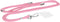 Mobiparts Universal - Telefoonkoord - Verstelbaar tot 1.50 meter - Roze transparant