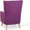 Beliani ONEIDA - Fauteuil - Paars - Fluweel