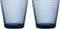 Iittala Kartio Glas - 21cl - Regenblauw - 2 stuks