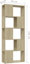 vidaXL-Boekenkast/kamerscherm-60x24x155-cm-sonoma-eikenkleurig