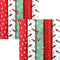 SANTAS HELPER - Assortiment kerstpapier - 10 rollen 2 meter x 70 cm multikleur