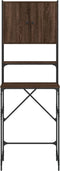 vidaXL - Wasmachinekast - 68x48,5x194 - cm - bruin - eikenkleur