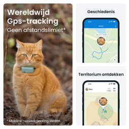 Tractive CAT Mini - GPS-tracker voor katten - Gezondheidsmonitoring - Munt