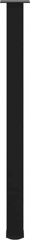 vidaXL - Salontafelpoten - 4 - st - 110-112 - cm - staal - zwart
