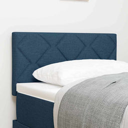Stoffen Hoofdbord Geometric met hoofdeinde Blauw 80 cm Stof