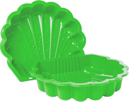 Zandbak schelp appelgroen 2-delig88 x 77cm x 36 cm SwingKing Zandbak / waterbak met deksel