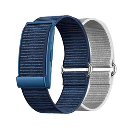 Nilox NXSWONAIRBL - Smartwatch-band - Siliconen TPU - Blauw Zilverkleurig