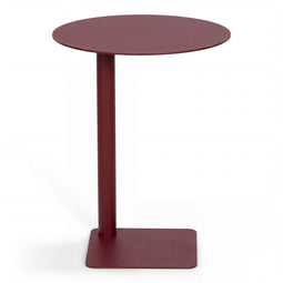 SUNNY HIGH Bijzettafel - Laptoptafel - Staal - Burgundy