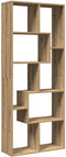 vidaXL - Kamerscherm - / - boekenkast - 67x25x161,5 - cm - hout - artisanaal - eiken