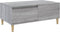 vidaXL - Salontafel - 90x50x36,5 - cm - bewerkt - hout - grijs - sonoma