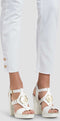 Liu Jo Hebe 15 - Dames Sandalen met Blokhak - Goudkleurige Accenten - Wit - Maat 39