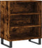 vidaXL - Dressoir - 57x35x70 - cm - bewerkt - hout - gerookt - eikenkleurig