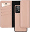 Selencia Hoesje Geschikt voor Samsung Galaxy A52 (4G) / A52s / A52 (5G) Hoesje Met Pasjeshouder - Selencia Eny Uitneembare Vegan Lederen Clutch - roze