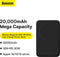 Baseus Airpow Magnetic Mini - Powerbank 20000 mAh - Draadloos opladen 15W - Zwart