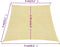vidaXL - Zonnezeil - 160 - g/m² - 4/5x4 - m - HDPE - beige