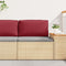 vidaXL - Ligbedkussen - voor - Rugleuning - - - Wijnrood - - - 80x40x12 - cm - - - Oxford - Stof