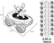 Smoby - Stitch Flextreme set - Racebaan 4,40 m met LED-lichten - Multi kleuren