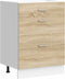 vidaXL - Keuken - onderkast - bewerkt - hout - sonoma - eikenkleurig