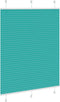 vidaXL - Plissé - rolgordijn - 110x100 - cm - stofbreedte - 109,4cm - petrol - groen