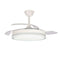 Plafondventilator CristalRecord SUPERECO RETRAC 45W MD Transparant