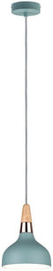 Paulmann Juna - Hanglamp E14 max. 20W dimbaar - Softgroen Koper Hout