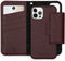 Selencia Hoesje Geschikt voor iPhone 12 Pro / 12 Hoesje Met Pasjeshouder - Selencia Llyr 2-in-1 Uitneembare Slang Bookcase - Donkerrood