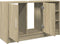 vidaXL - Wastafelkast - 90x29x55 - cm - bewerkt - hout - sonoma - eikenkleurig