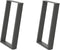 vidaXL - Eettafelpoten - 2 - st - U-vormig - 60x(72-73) - cm - staal - antraciet