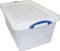 Really Useful Box opbergdoos 61 l, nestbaar, transparant 3 stuks