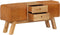 vidaXL - Bankje - turnbok - 107 - cm - echt - geitenleer - massief - mangohout - bruin
