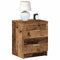 vidaXL - Nachtkastje - met - 2 - lades - 40x36x50 - cm - oud - houtkleurig