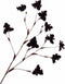 Silk-ka Kunstbloem-Zijden Bloem Iris Tak Bordeaux-Paars 125 cm