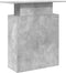 vidaXL - Receptiebalie - 100x40x104 - cm - bewerkt - hout - betongrijs