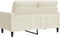 vidaXL - Tweezitsbank - 120 - cm - fluweel - crèmekleurig