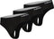 Apollo Dames String - Bamboe 3-pack - Vochtregulerend - Zwart (3-pack)