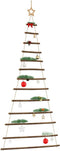 vidaXL - Hangende - kerstboom - met - topster - 86x180 - cm - naturel - tak