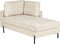 REBAIS - Chaise longue - Lichtbeige - Linkszijdig - Kunstleer