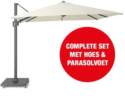 Halifax Zweefparasol Set 300x300 cm - Ecru