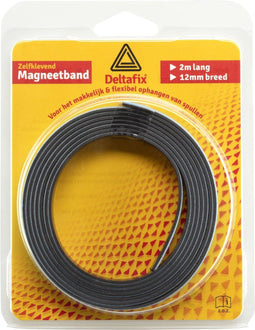 Deltafix magneetband zelfklevend bruin 2 m x 12mm x 2mm