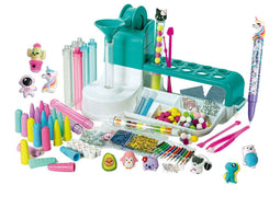 Clementoni iDea - Pennen Creatiestudio - Knutselpakket voor 8 pennen - Kawaii Glitterpennen