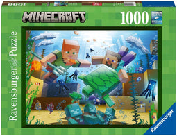 Puzzel 1000 stukjes Minecraft Mosaic.