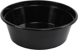 Bak - PP - 225cc - Ø119mm - kunststof cup - 39mm - zwart - 500 stuks