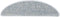 vidaXL - Trapmatten - zelfklevend - 15 - st - sisal-look - 56x17x3 - cm - blauw
